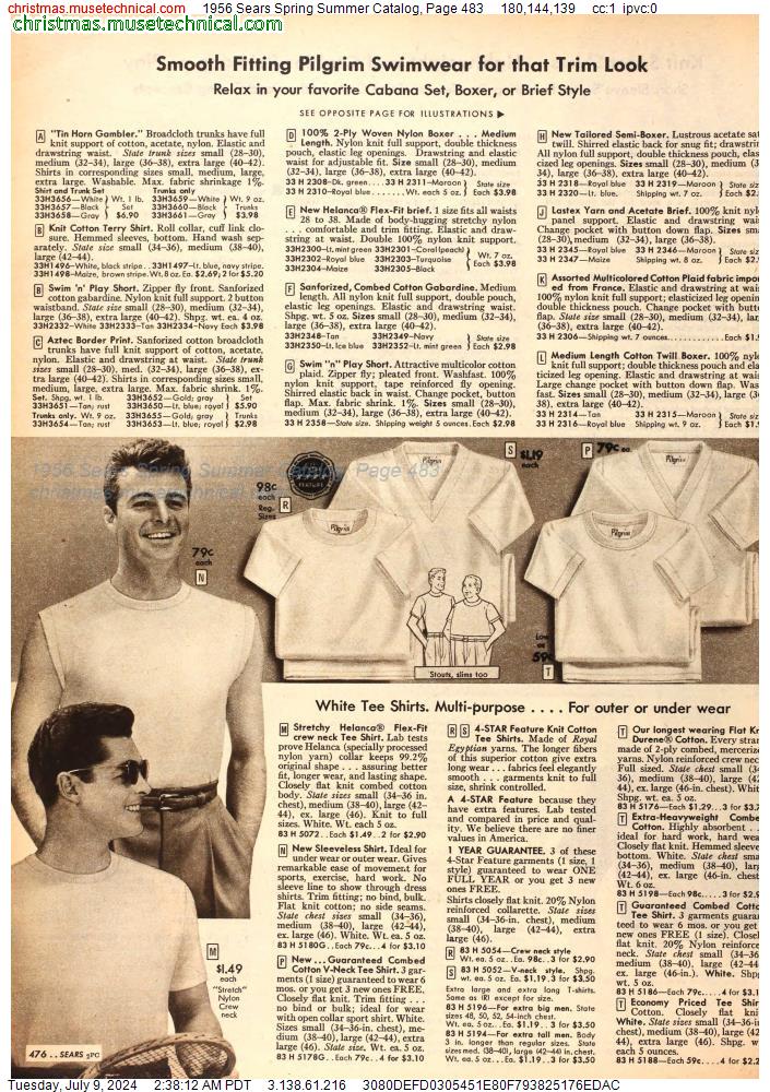 1956 Sears Spring Summer Catalog, Page 483
