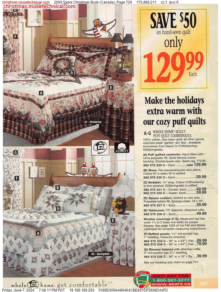 2000 Sears Christmas Book (Canada), Page 729