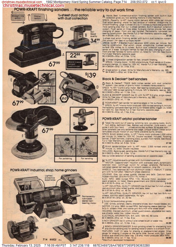 1982 Montgomery Ward Spring Summer Catalog, Page 714