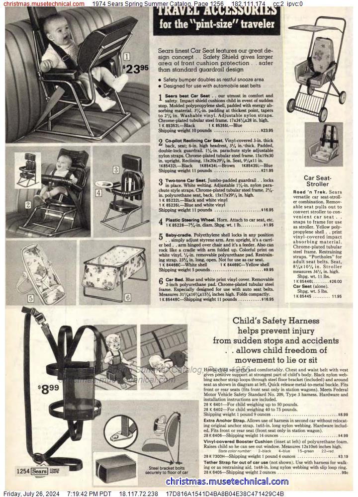 1974 Sears Spring Summer Catalog, Page 1256
