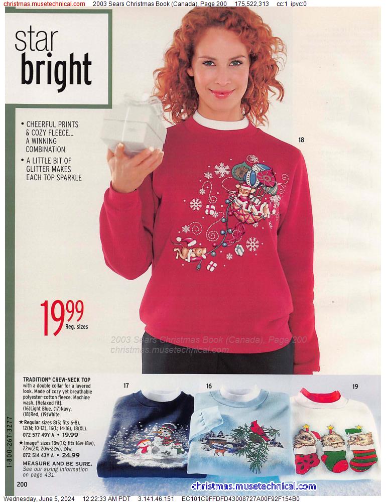 2003 Sears Christmas Book (Canada), Page 200