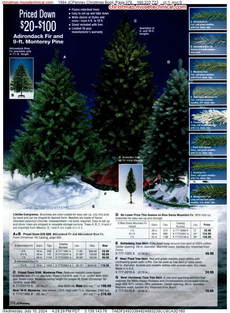 1994 JCPenney Christmas Book, Page 378