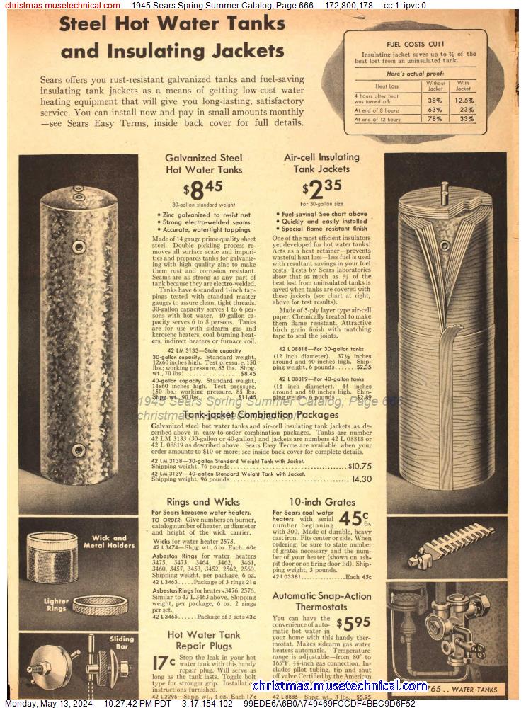 1945 Sears Spring Summer Catalog, Page 666