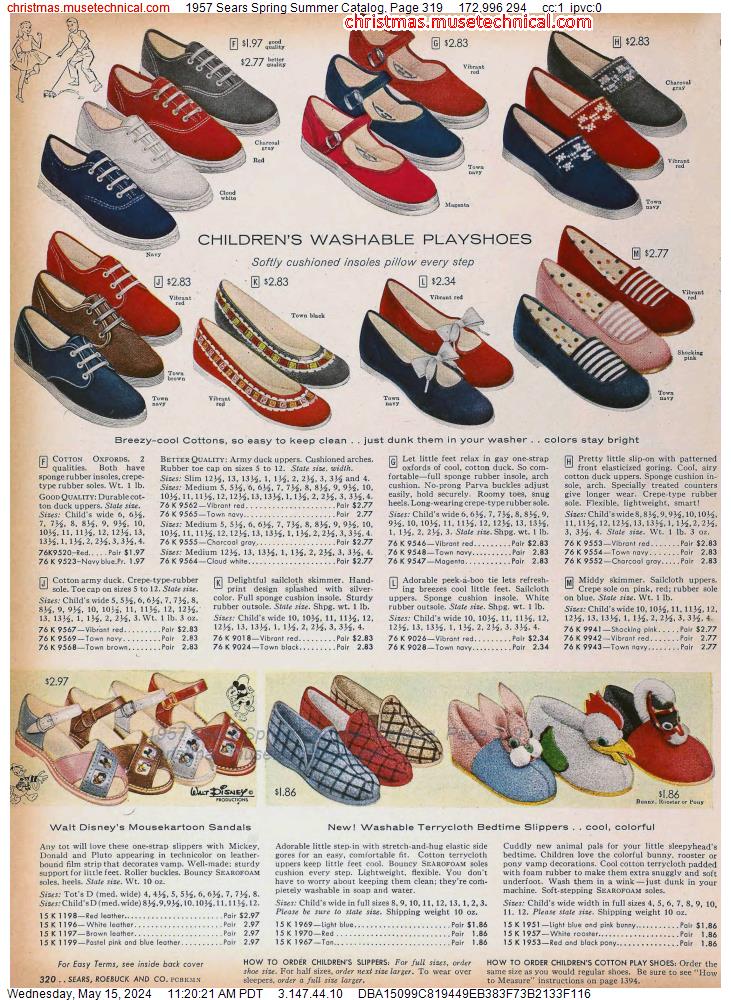 1957 Sears Spring Summer Catalog, Page 319