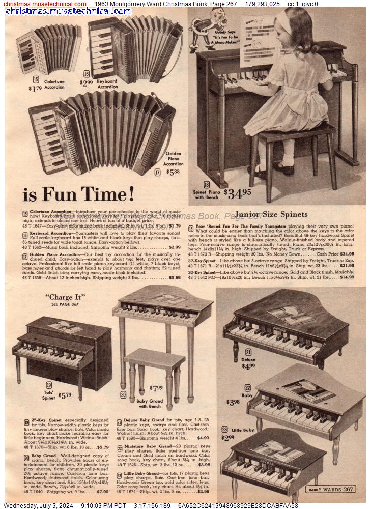 1963 Montgomery Ward Christmas Book, Page 267