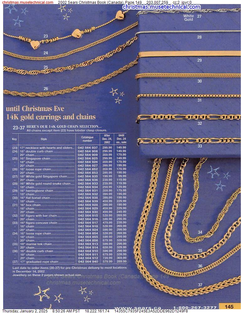 2002 Sears Christmas Book (Canada), Page 149