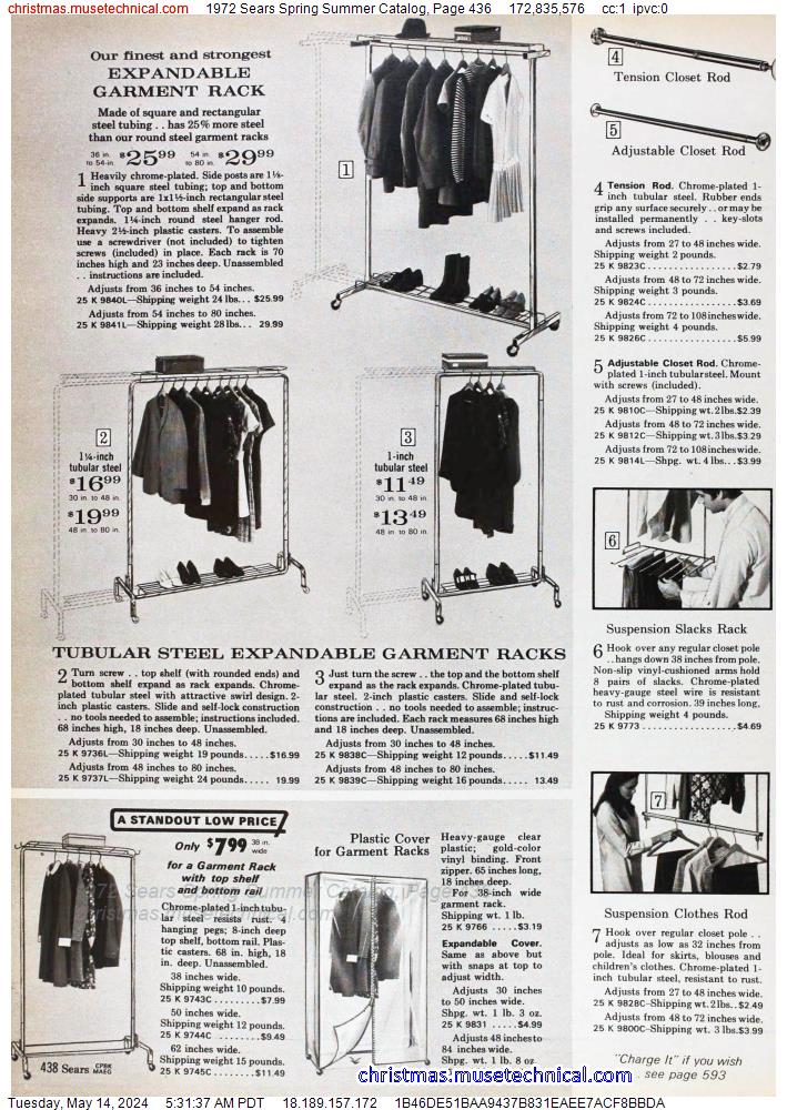 1972 Sears Spring Summer Catalog, Page 436