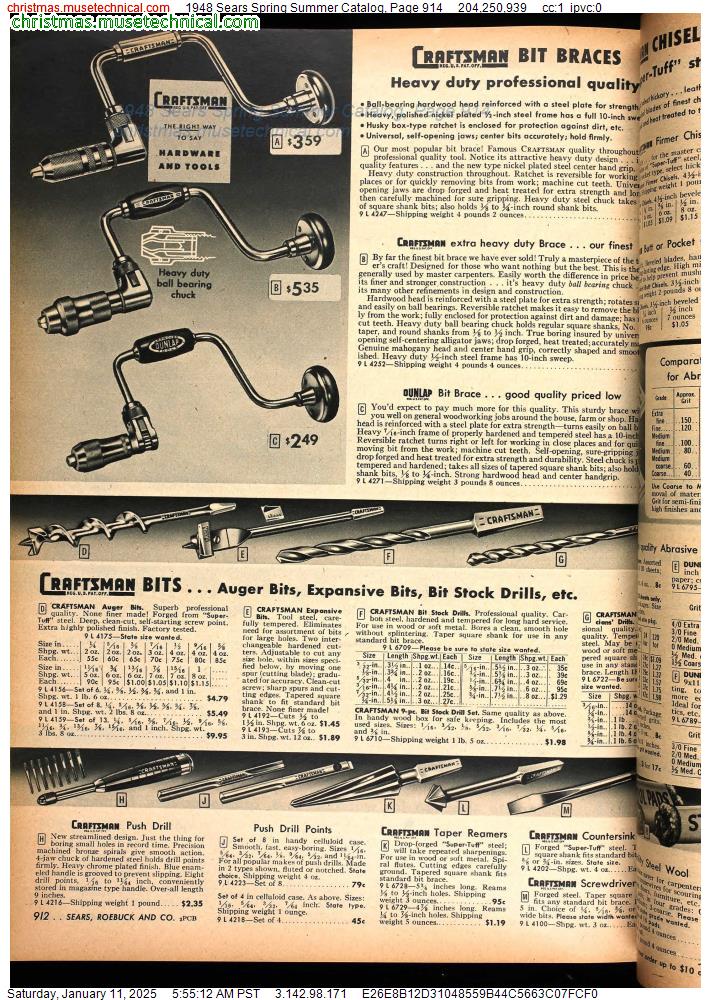 1948 Sears Spring Summer Catalog, Page 914