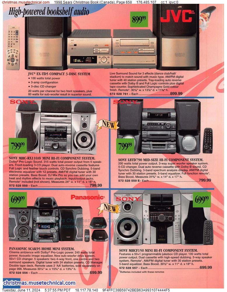 1998 Sears Christmas Book (Canada), Page 658