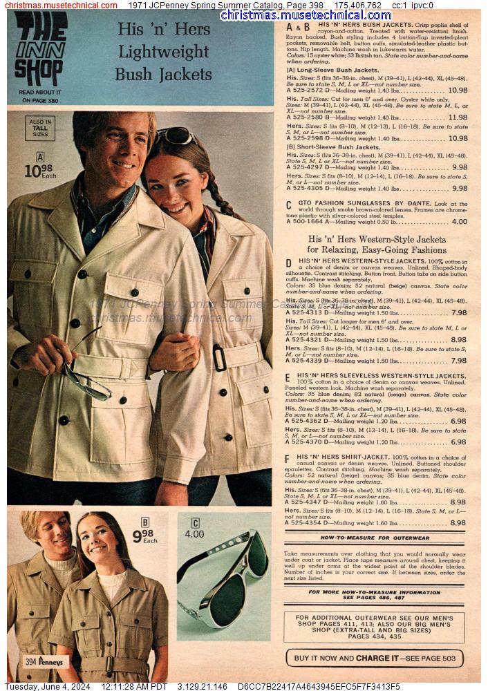 1971 JCPenney Spring Summer Catalog, Page 398