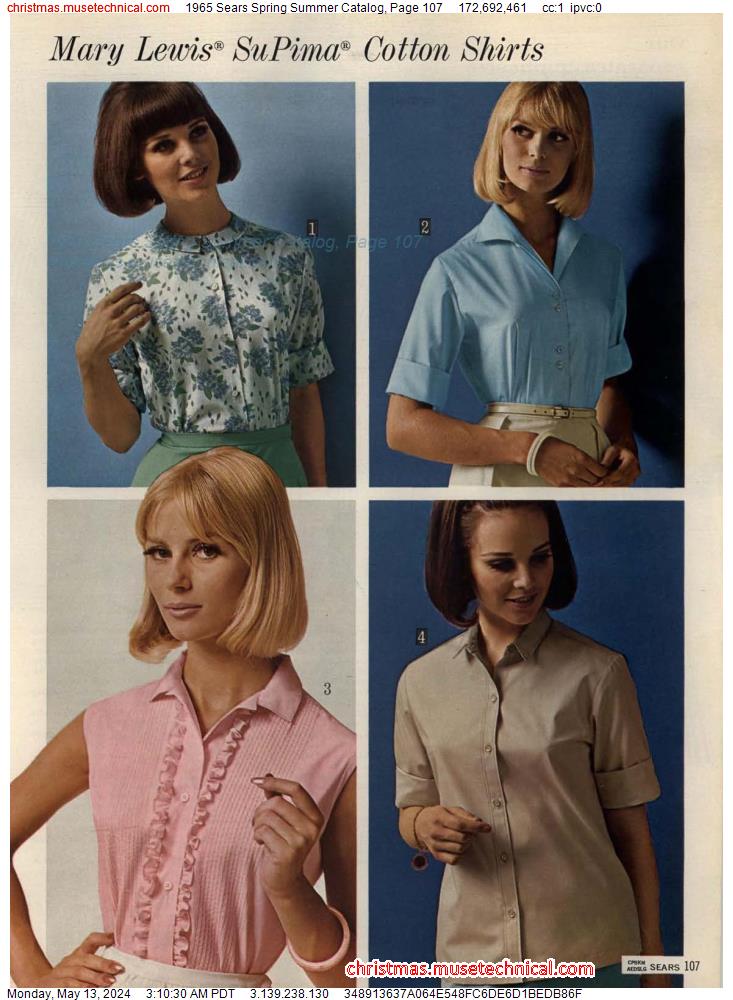 1965 Sears Spring Summer Catalog, Page 107