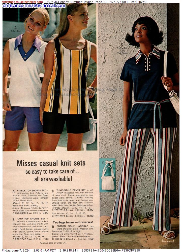 1971 JCPenney Summer Catalog, Page 33