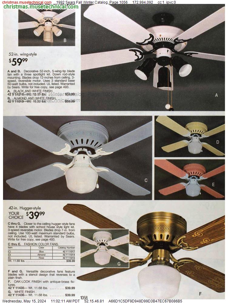 1992 Sears Fall Winter Catalog, Page 1056