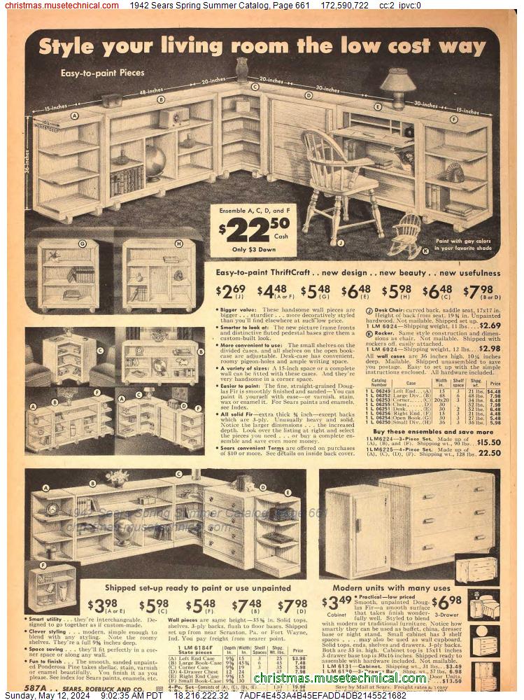 1942 Sears Spring Summer Catalog, Page 661