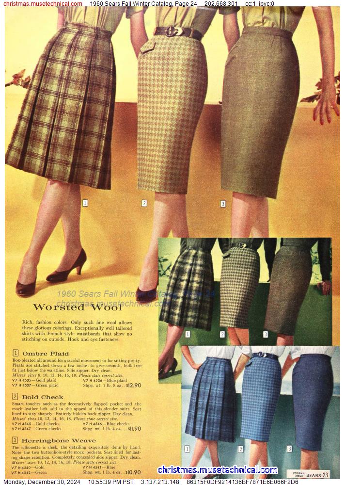 1960 Sears Fall Winter Catalog, Page 24