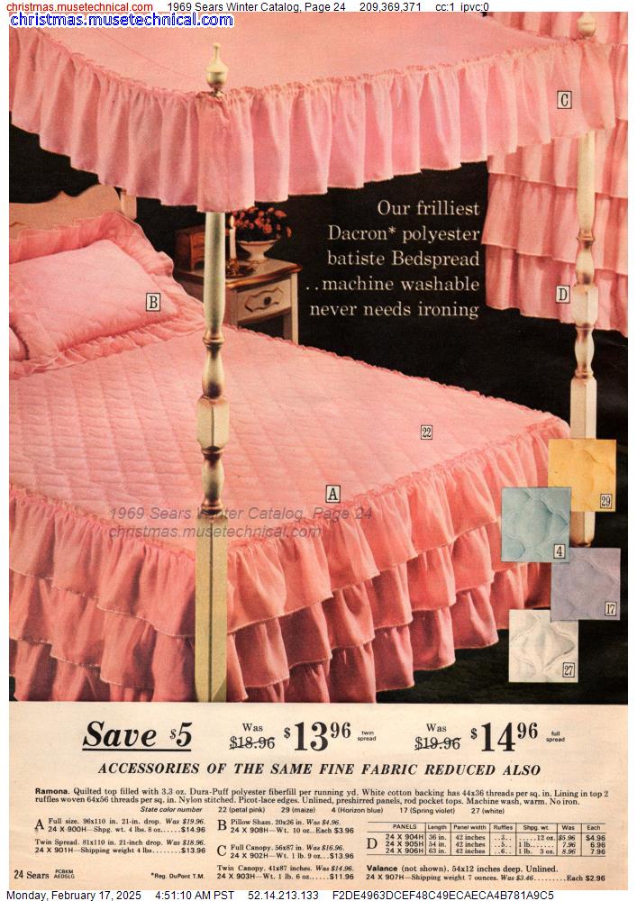 1969 Sears Winter Catalog, Page 24