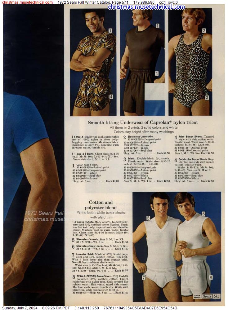 1972 Sears Fall Winter Catalog, Page 571