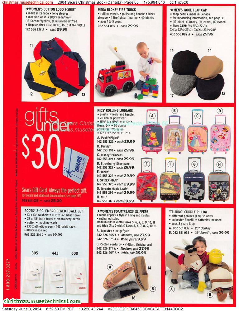 2004 Sears Christmas Book (Canada), Page 66
