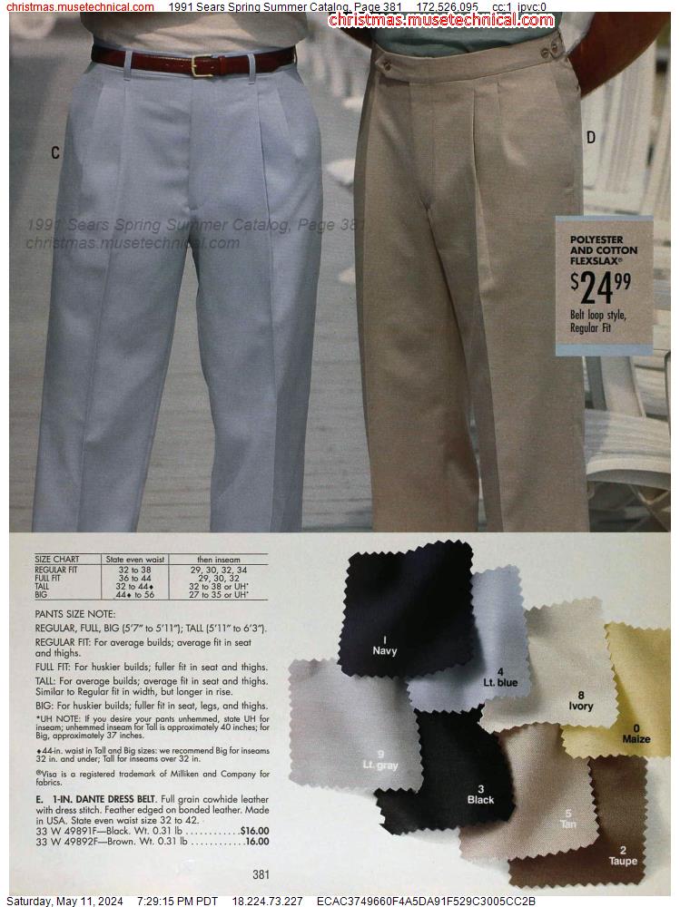 1991 Sears Spring Summer Catalog, Page 381