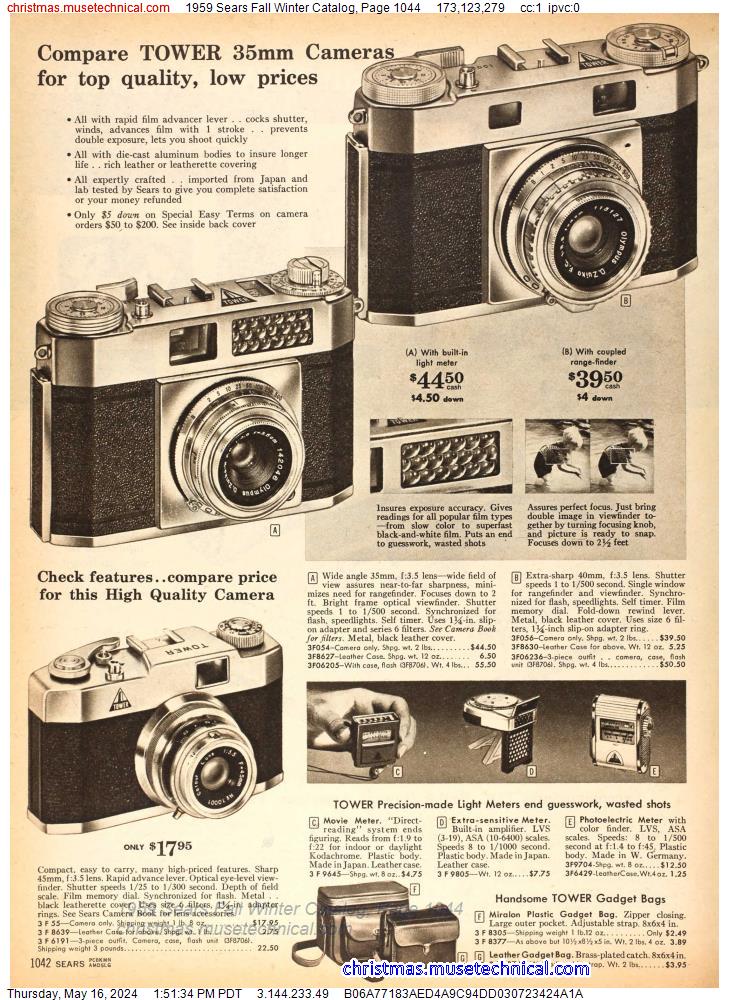 1959 Sears Fall Winter Catalog, Page 1044