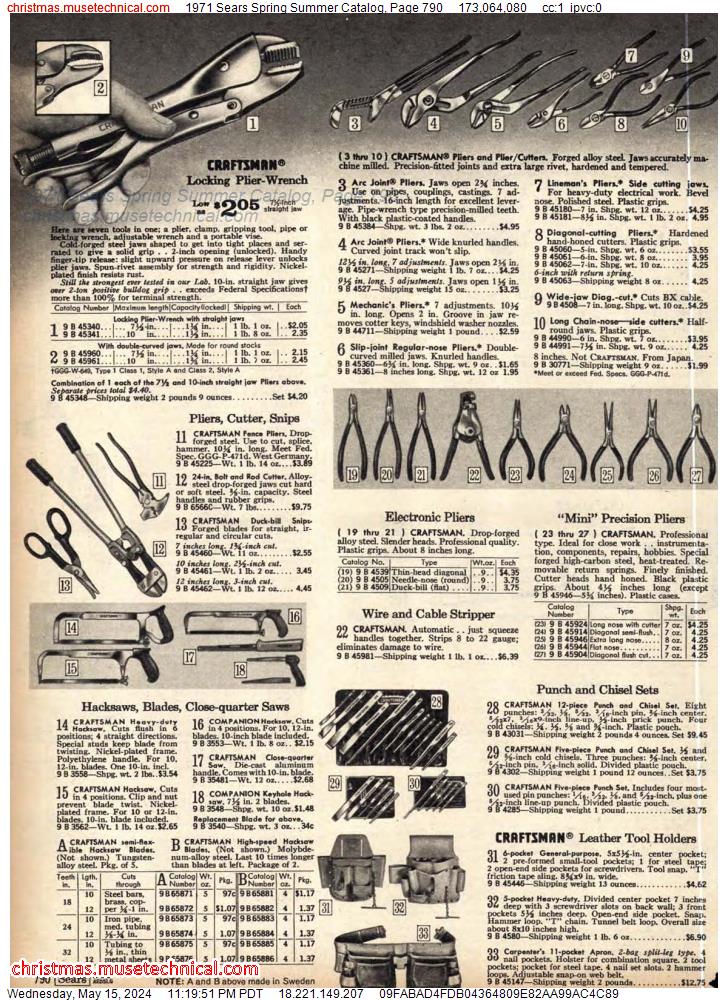 1971 Sears Spring Summer Catalog, Page 790