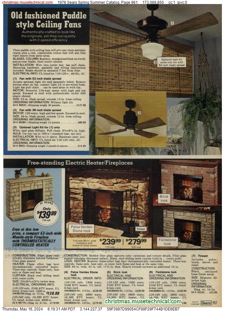 1976 Sears Spring Summer Catalog, Page 961
