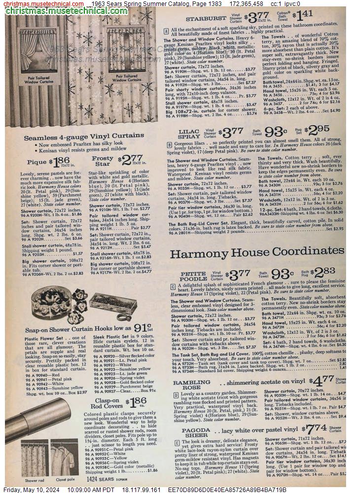 1963 Sears Spring Summer Catalog, Page 1383
