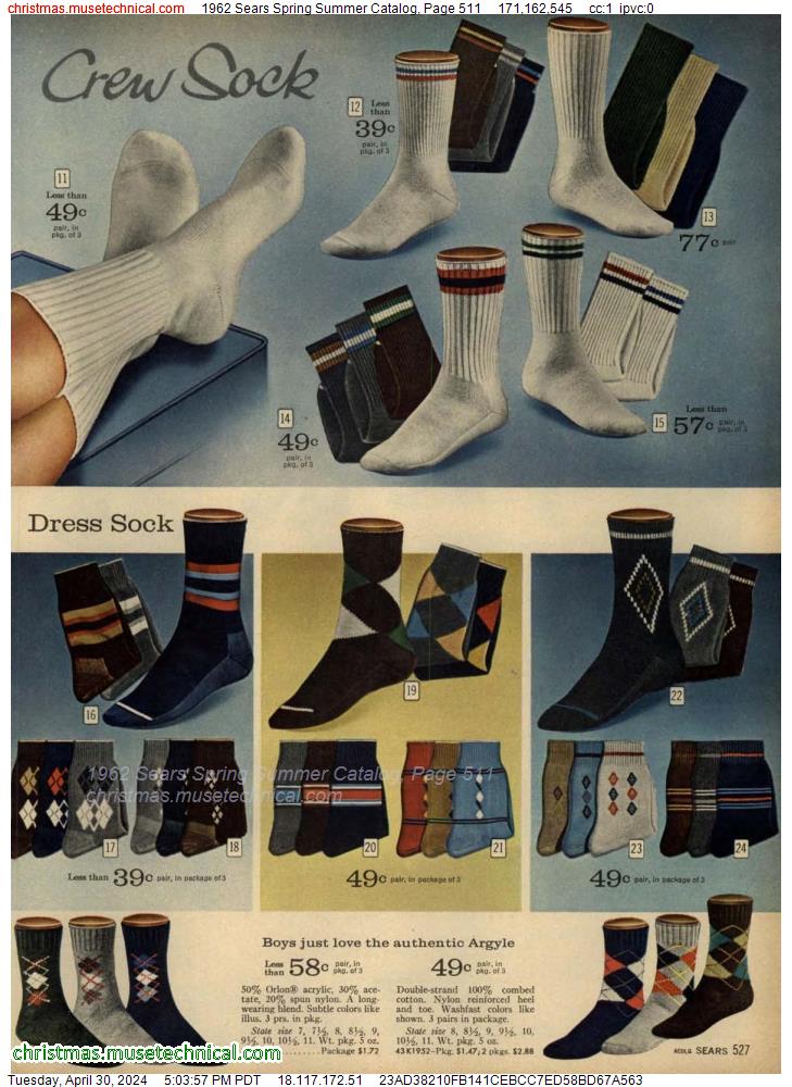 1962 Sears Spring Summer Catalog, Page 511