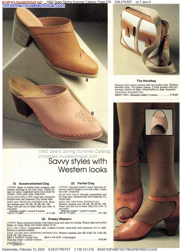 1980 Sears Spring Summer Catalog, Page 278