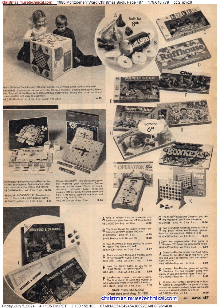 1980 Montgomery Ward Christmas Book, Page 487