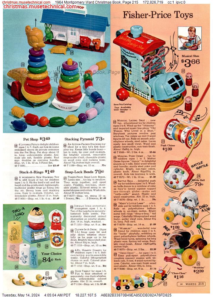 1964 Montgomery Ward Christmas Book, Page 215