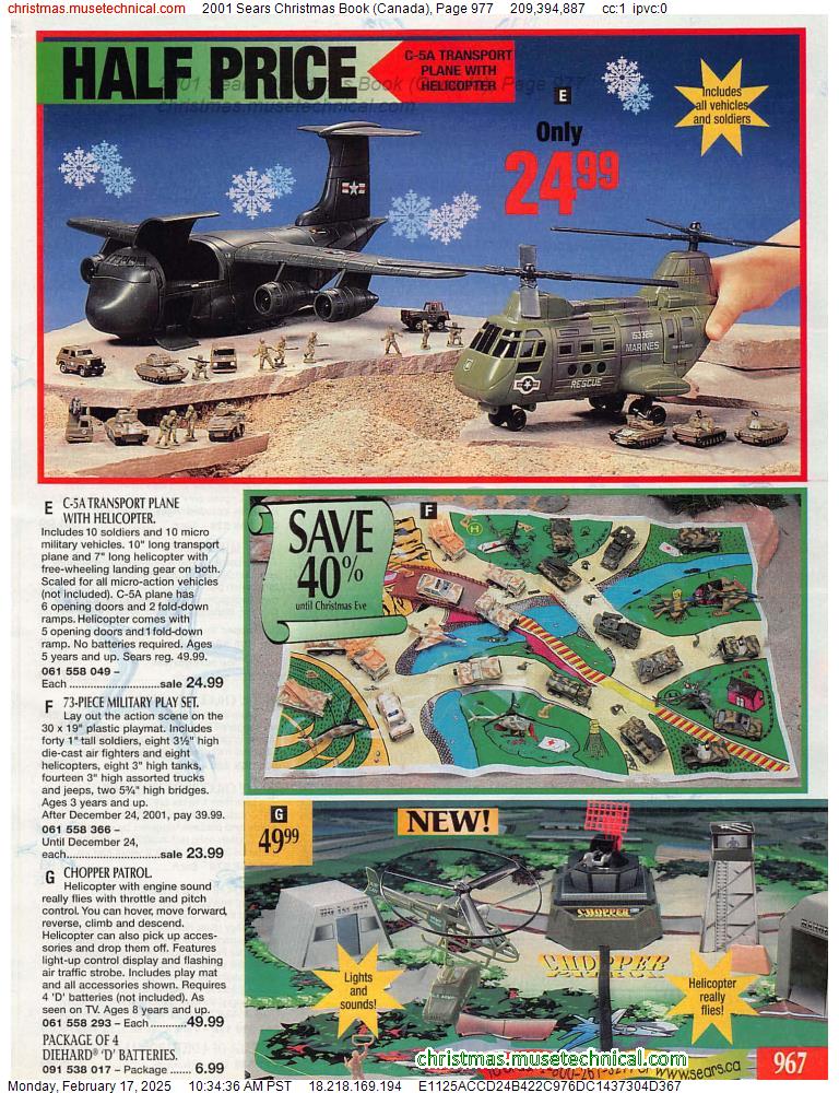 2001 Sears Christmas Book (Canada), Page 977