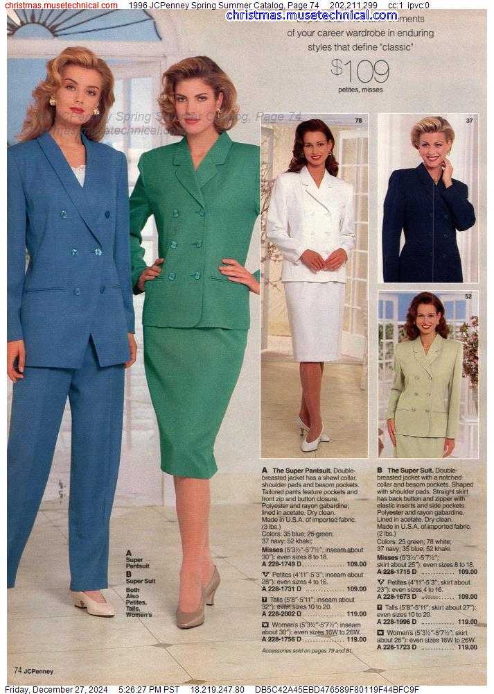 1996 JCPenney Spring Summer Catalog, Page 74