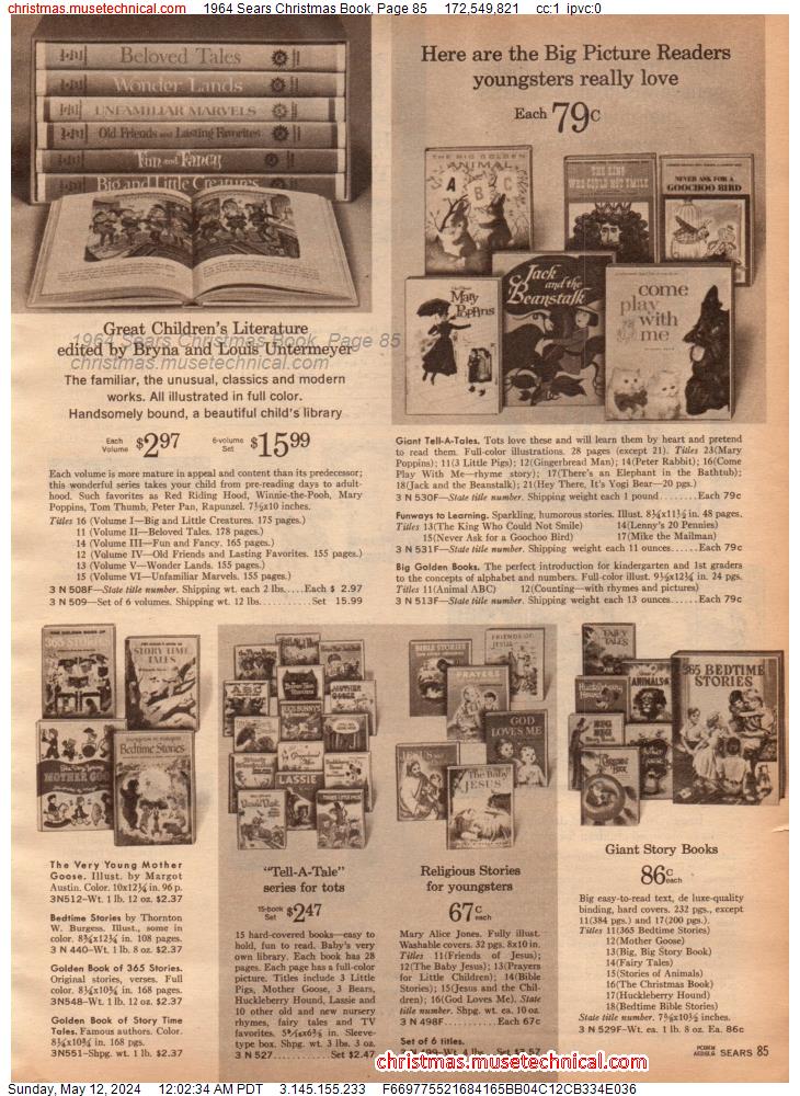 1964 Sears Christmas Book, Page 85