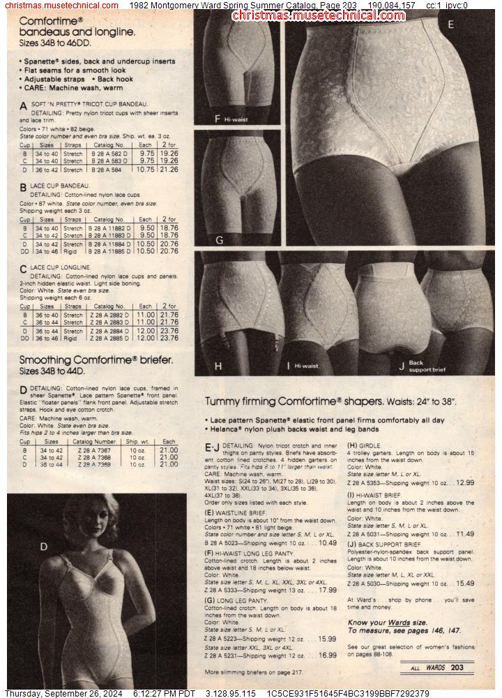 1982 Montgomery Ward Spring Summer Catalog, Page 203