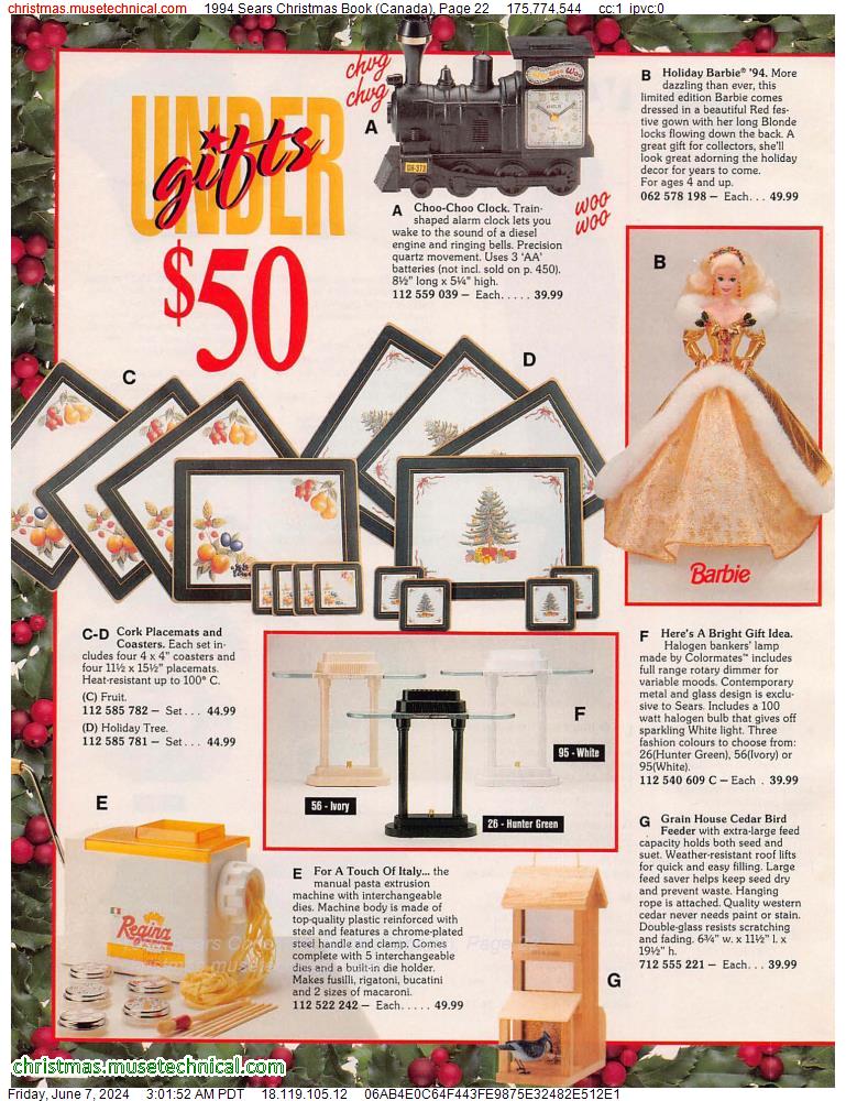 1994 Sears Christmas Book (Canada), Page 22