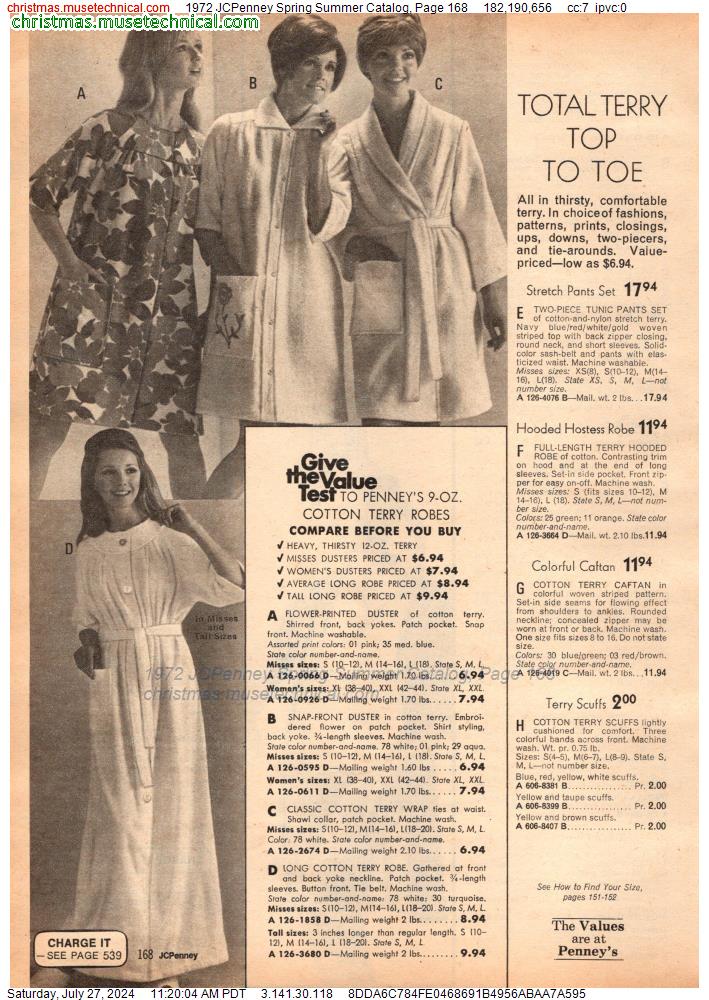 1972 JCPenney Spring Summer Catalog, Page 168
