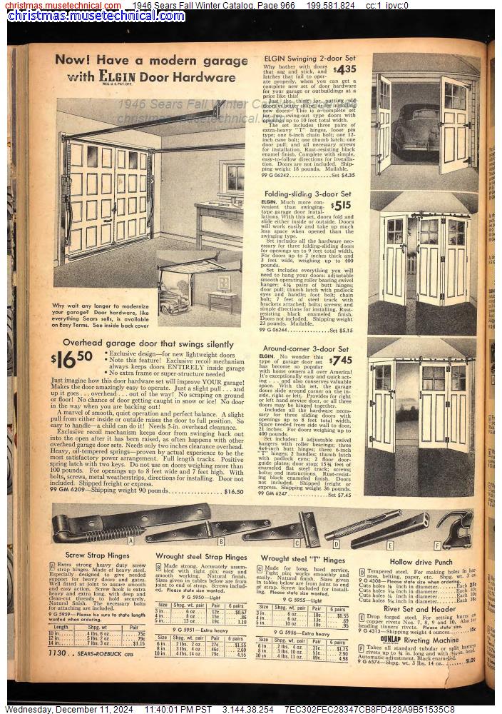 1946 Sears Fall Winter Catalog, Page 966