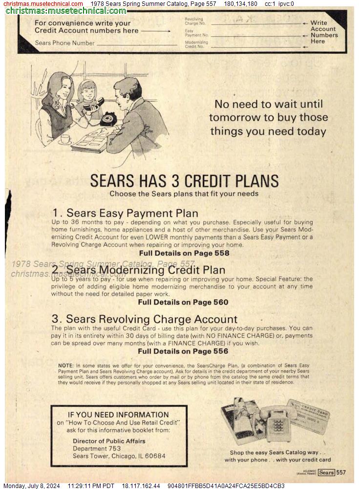 1978 Sears Spring Summer Catalog, Page 557