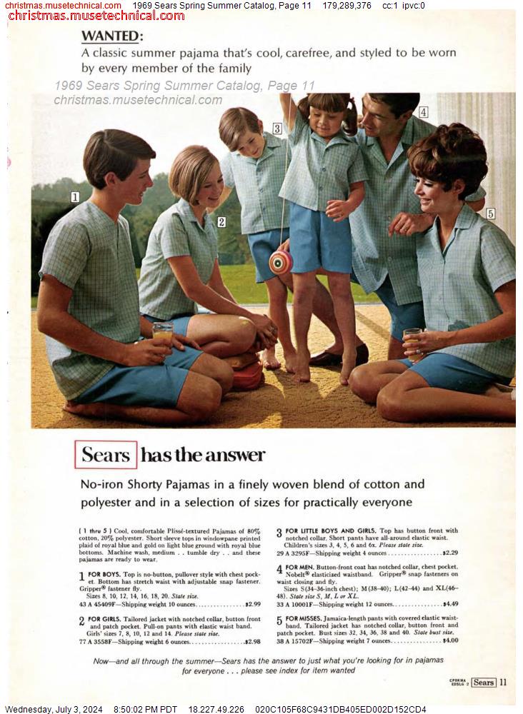 1969 Sears Spring Summer Catalog, Page 11