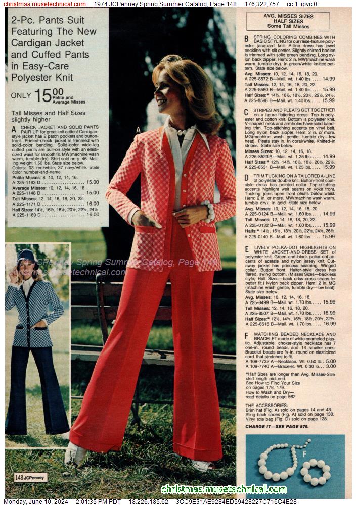 1974 JCPenney Spring Summer Catalog, Page 148