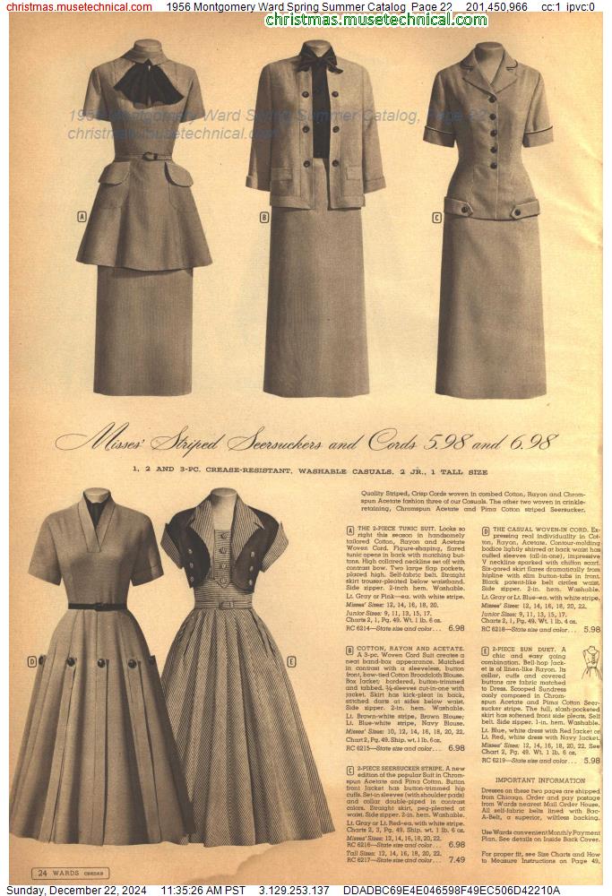 1956 Montgomery Ward Spring Summer Catalog, Page 22