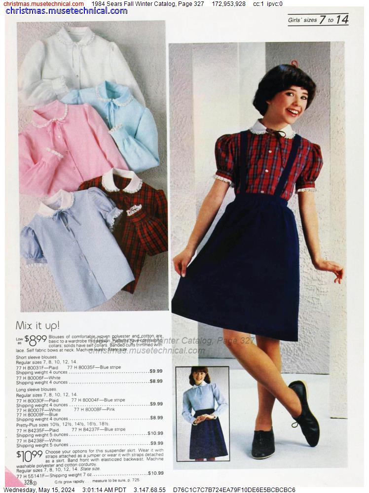 1984 Sears Fall Winter Catalog, Page 327