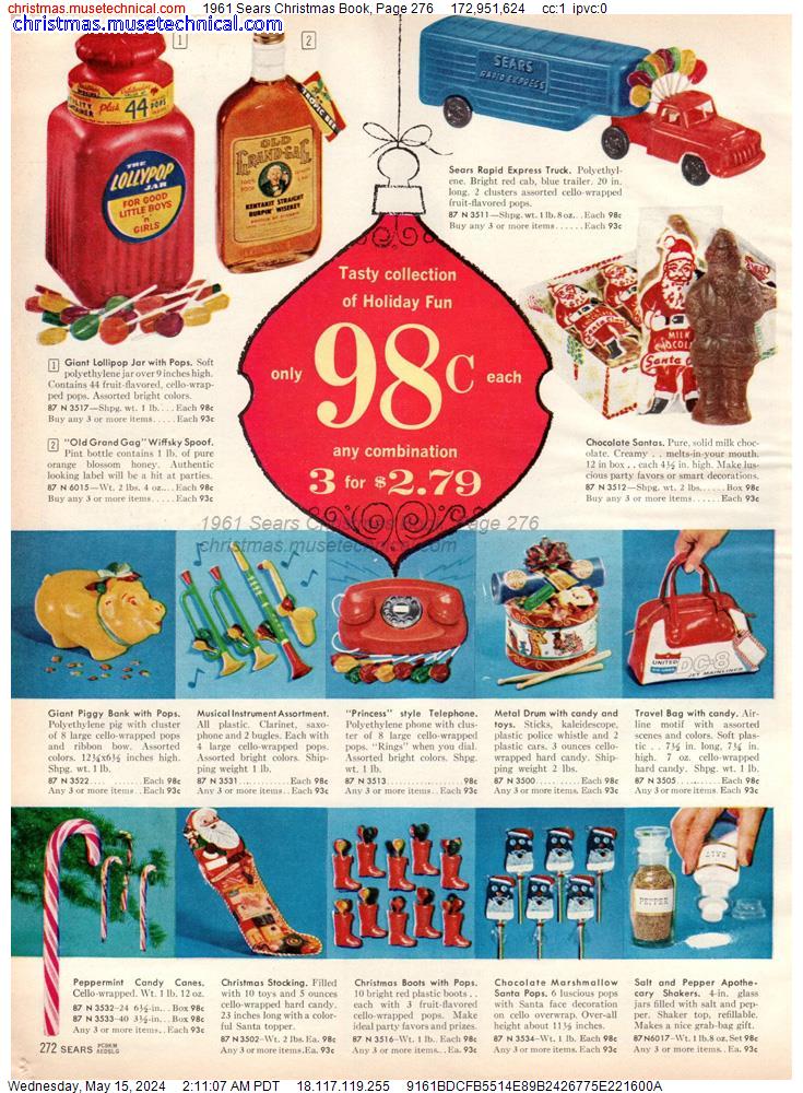 1961 Sears Christmas Book, Page 276