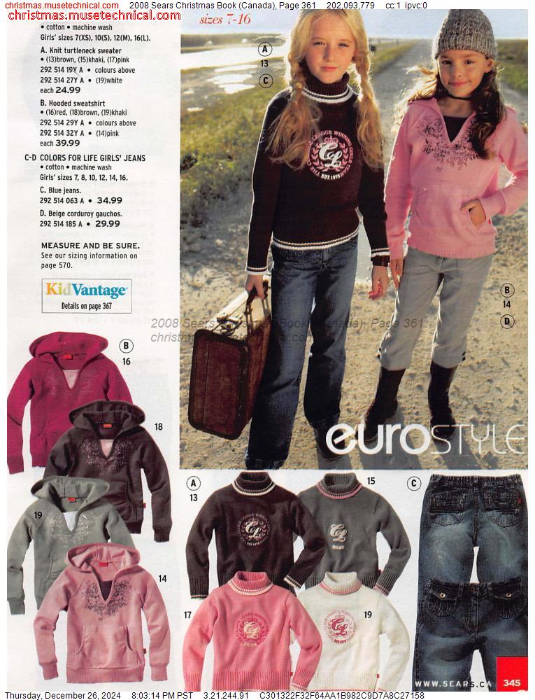 2008 Sears Christmas Book (Canada), Page 361