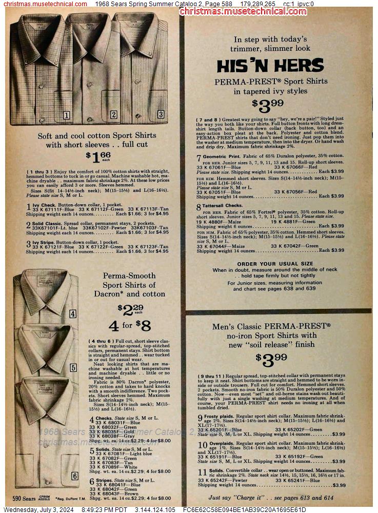 1968 Sears Spring Summer Catalog 2, Page 588