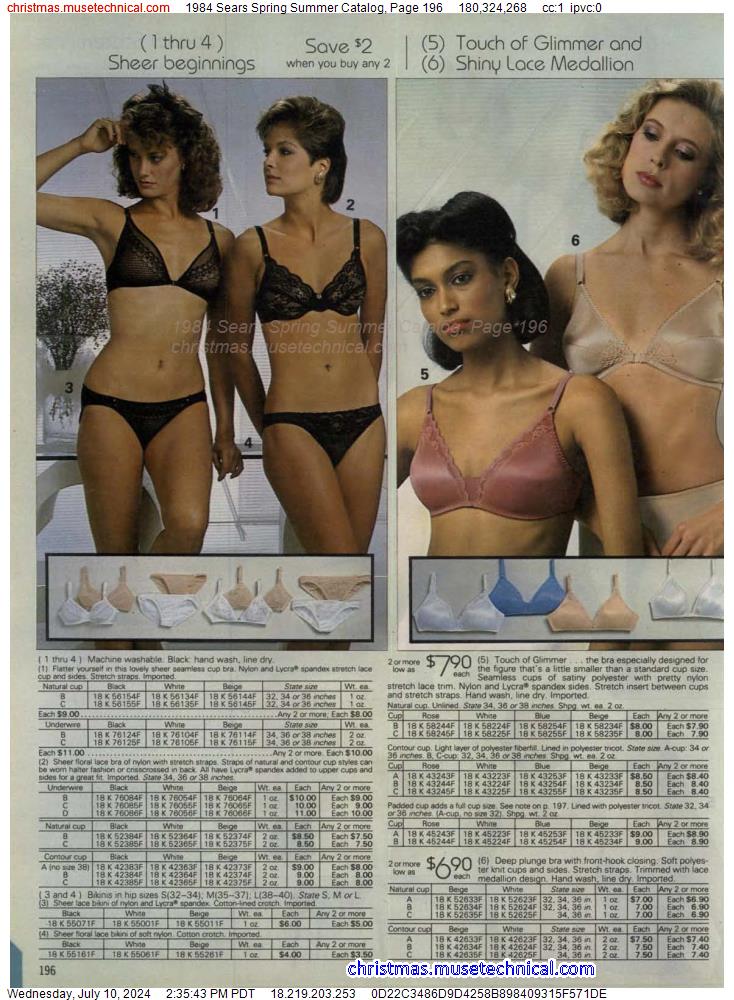 1984 Sears Spring Summer Catalog, Page 196
