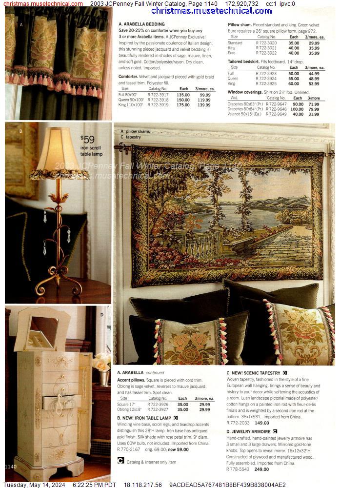 2003 JCPenney Fall Winter Catalog, Page 1140