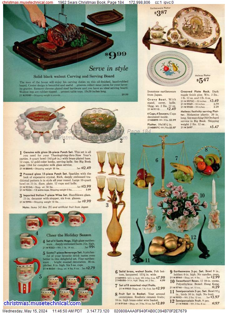 1962 Sears Christmas Book, Page 184