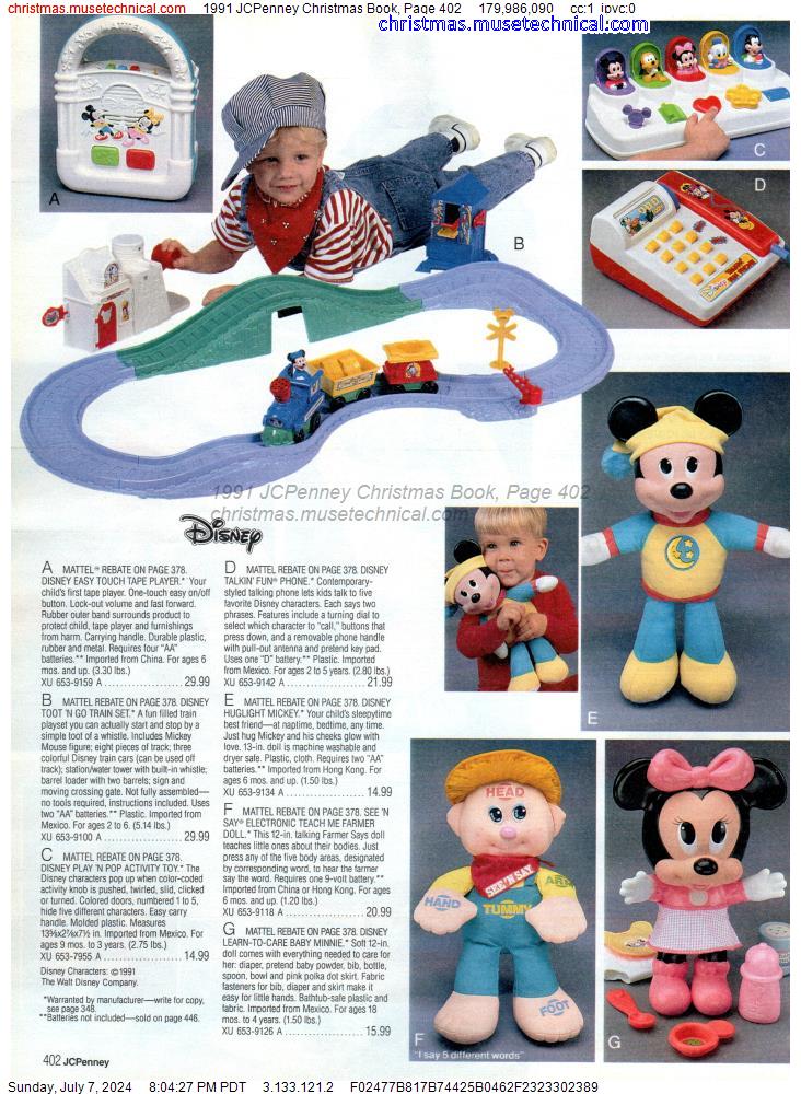 1991 JCPenney Christmas Book, Page 402